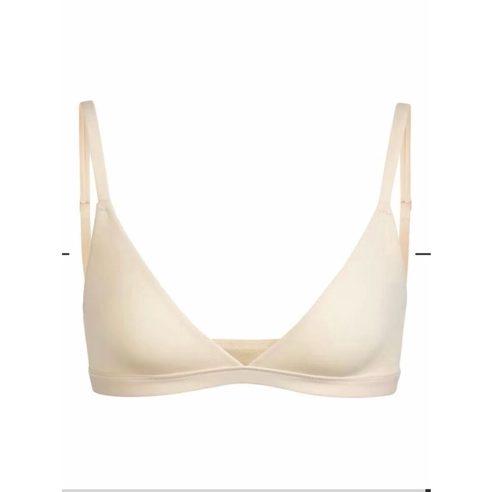 Skims Fits Everybody Triangle Bralette Sand (Beige/Nude) Medium - Picture 4 of 6